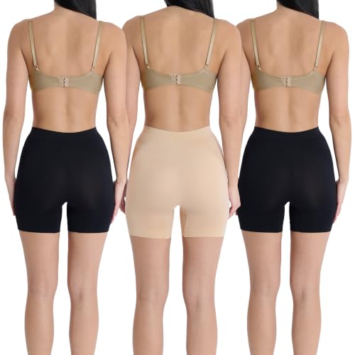 Image of Skinnygirl Women's Mid-Length Seamless Slip Shorts, Multipack