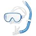リーフツアラー シュノーケリング セット 大人用 シュノーケル マスク スノーケル 2点セット シリコーン製 クリアブルー RC0112 CB