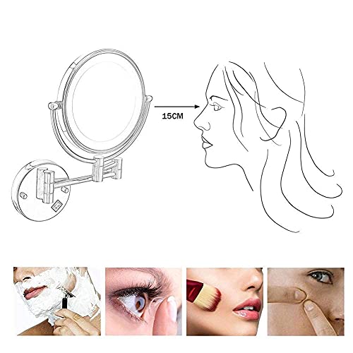 Miroir de courtoisie mural orientable pour une routine beauté parfaite - 6