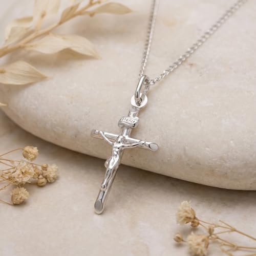 Pendentif Crucifix Argent Sterling 925 d'Exception et son Écrin