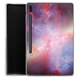  Coque en Silicone Compatible avec Samsung Galaxy S7 FE 2021 Tab Coque Coque pour Tablette Space Galaxie Lumière