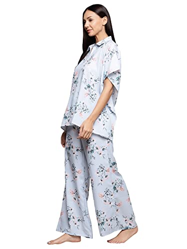 Image of ZIYAA Women Women's Orange Rayon Night Suit Set