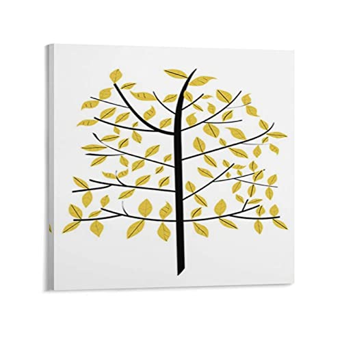 木 植物 おしゃれ アートポスター ホーム装飾 アートパネル プリント キャンバス 壁アート 現代壁掛け 絵画 版画 芸術作品 インテリア24x24inch(60x60cm)