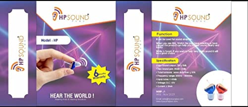 Image of Invisible Smallest Mini CIC Hearing Aid Machine- Beige (Right-Single Ear) 6 German Batteries Free