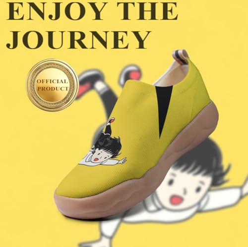 Art Design Men's Fashion Sneaker Slip On Casual Loafers Stylish Lightweight Comfort Travel Shoes4