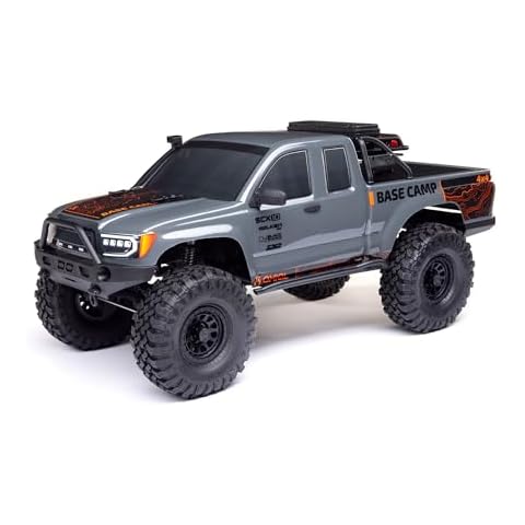 Axial RC Truck 1/10 SCX10 III Base Camp 4X4 Rock Crawler Brushed RTR (Battery and Charger Not Included), Gray, AXI-1375T2 Cover