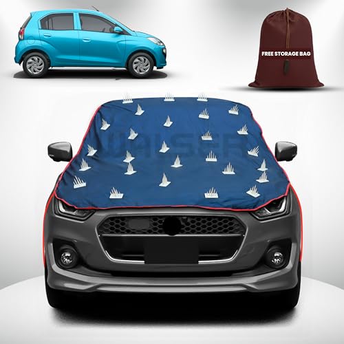 Image of WALSER Spike Car Cover for Hyundai Santro | Anti-Climb Nail Guard for Dogs & Monkeys | Protects Bonnet, Roof & Dicky | UV, Dust & Snow Protection | Spike Cover with 4 Adjustable Hook