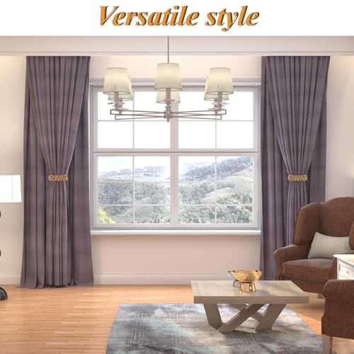 Ptwola Paquete de 2 alzapaños trenzados para cortinas, estilo bohemio, cuerda de cáñamo, elegante, soporte para cortinas rústicas, accesorios de gancho, sin taladro, para el hogar, al aire libre, - imagen 7