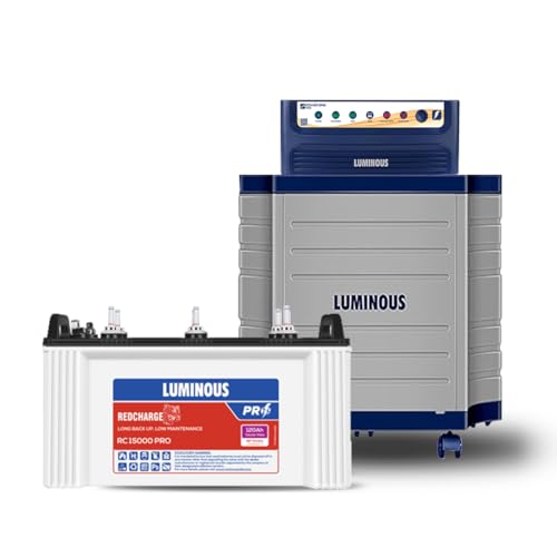 Luminous Inverter & Battery Combo with Trolley for Home & Shops |...