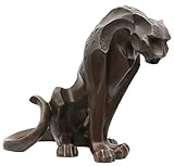 Produit: Statue de bronze aubaho Sculpture en Bronze guépard Figurine Statue léopard panthère Gros Chat