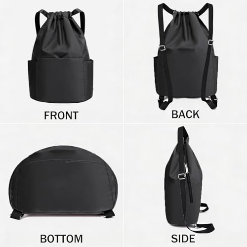 Image of MOCA Drawstring Gym Sports Backpack Lightweight Multipurpose Daypack Travel School College Daily Storage Carry Suitable Men Women Kids Adults Fitness Accessory