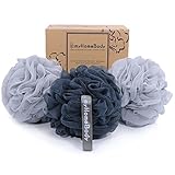 ✔️Colores sutiles y elegantes que se adaptan a casi cualquier decoración de baño. Grandes esponjas de ducha para mujeres, hombres o adolescentes