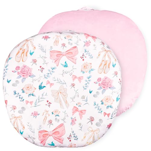 Image of GFU Newborn Lounger Cover Replacement, Soft Baby Lounger Cover 1 Pack, Breathable Infant Removable Slipcover for Boys Girls, Pink Flowers