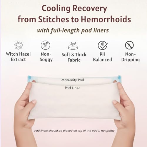 Image of B-Arm Perineal Healing Foam & Cooling Pad Liners for Postpartum Care | Helps Relieve Perineal Pain, Swelling & Hemorrhoids | Supports Speed Healing, Soothes Itching & Irritation After Normal Delivery