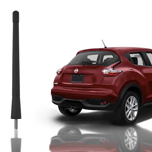 7-Inch Antenna Mast Black for Nissan Juke (2011-2017) – Highly Durable Premium Short Antenna – Car Wash-Proof Radio Antenna for FM AM – Rugged Design – Nissan Juke Accessories