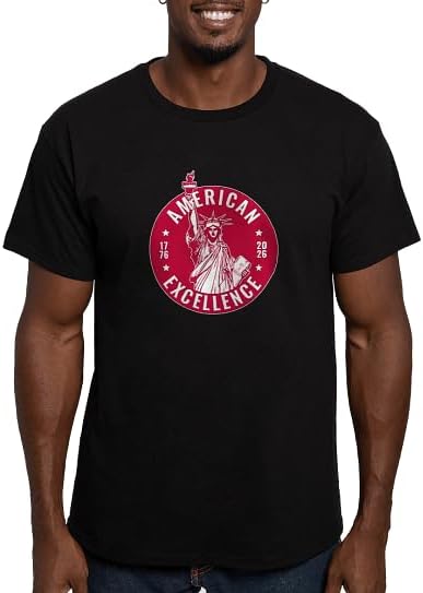 CafePress America250: American Excellence Men's Classic T Shirt Men's Semi-Fitted Classic Cotton T-Shirt