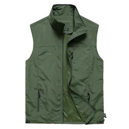 Chaleco ligero EN7 impermeable para hombres que buscan comodidad en 3XL