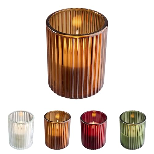 Florissima LED-Kerzen im Glas, 2er-Pack – Sicheres Kerzenlicht für...