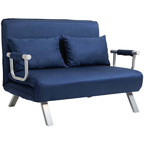 HOMCOM: Sofá cama de 2 plazas sillón