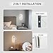MOLUOLA LIGHTING LED Reading Lights Wall Mounted, Plug in Wall Sconces Set of 2, Dimmable Bed Lights for Headboard, Hardwire Wall Lamps for Bedroom, Light for Bedside Hanging for Wall (White)