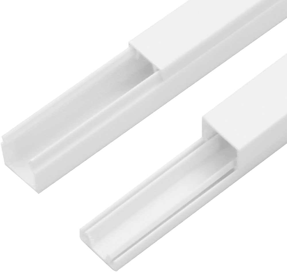 vidaXL Cable Trunking, Cable Management, Cord Hider Wall Cable Raceway Wire Cover, Cable Concealer for Home Office, Cable Protector, PVC