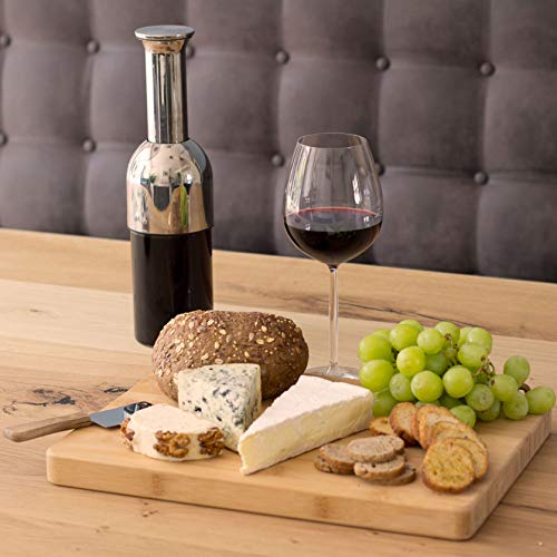 Planche à découper en bambou de cuisine rectangulaire réversible et durable - 4