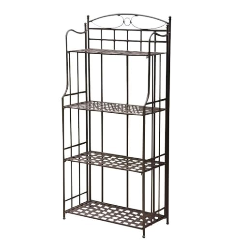 Iron Outdoor/Indoor Folding Bakers Rack