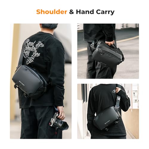 Image of K&F CONCEPT Camera Sling Bag Crossbody Bag Waterproof Camera Shoulder Backpack DSLR /SLR /Mirrorless Camera Case