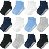 GRPSKCOS Baby Socks Non Slip 12 Pairs Toddler Anti...