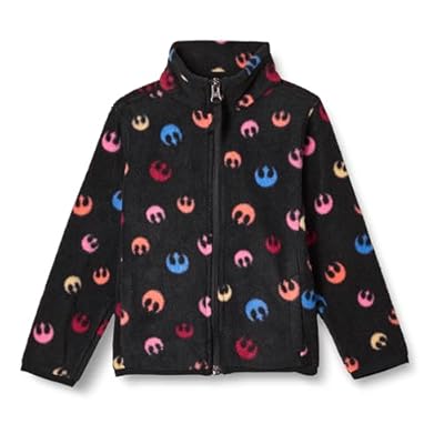 Amazon Essentials Disney | Marvel | Star Wars | Princess Chaqueta de Forro Polar con Cremallera Completa y Cuello Perkins Niña, Star Wars Rebelde, 6-7 años | Ya disponible en tu tienda friki favorita! En mundofriki.es!