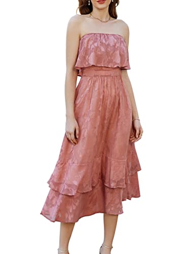 GRACE KARIN Damen Elegant Trägerkleid Leicht Luftig Sommerkleid Schick...