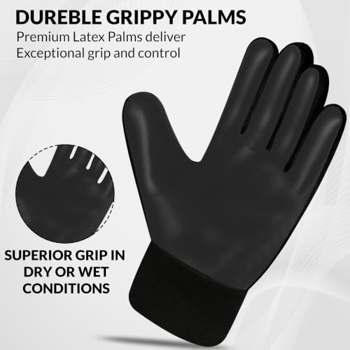 Guantes de Arquero para Niños Size 4 Blanco/Negro Seekingon miniatura 3
