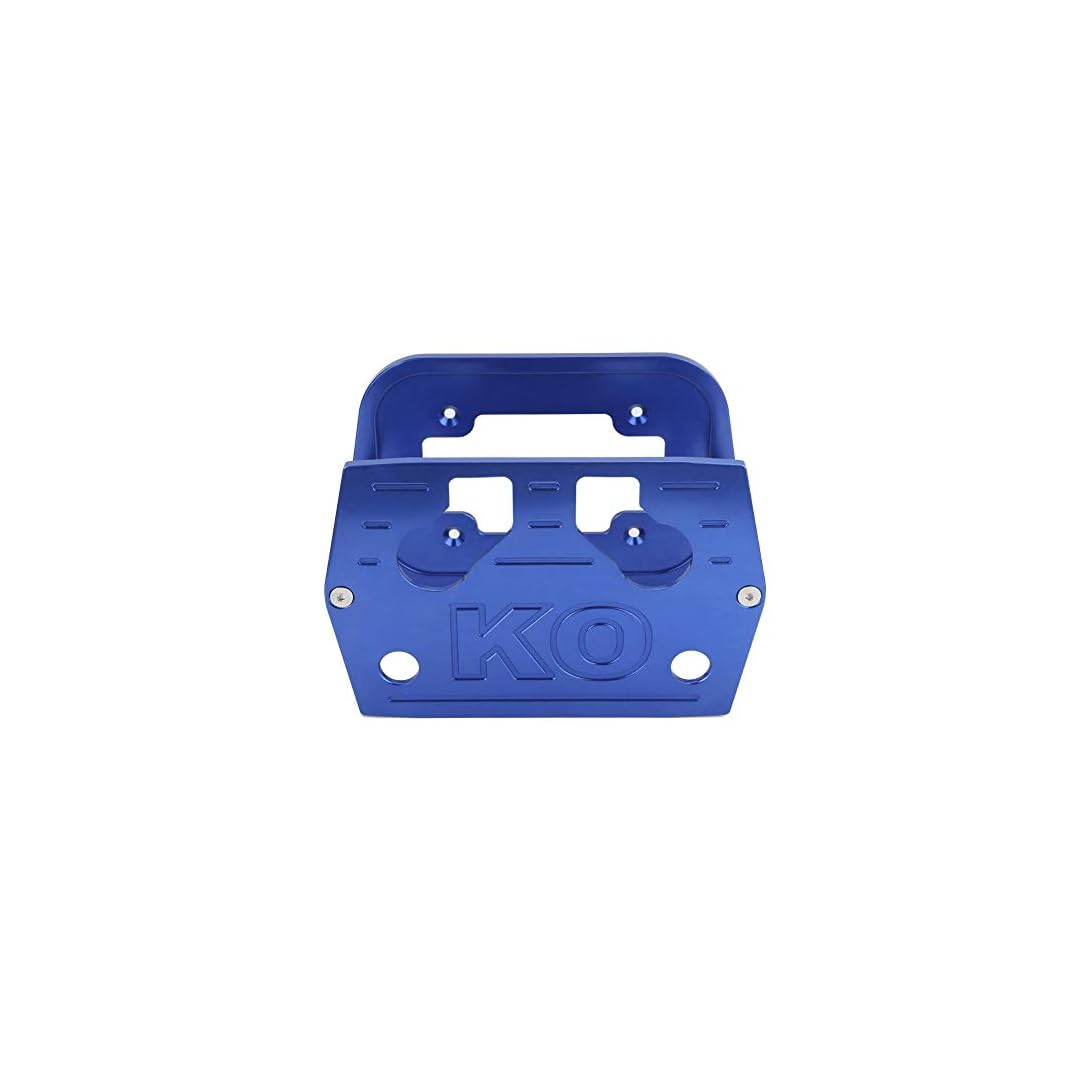 Battery Holder, Stainless Steel Battery Tray Hold Down for Optima 34/78 Battery Red Yellow Top (Blue)