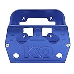 Battery Holder, Stainless Steel Battery Tray Hold Down for Optima 34/78 Battery Red Yellow Top (Blue)