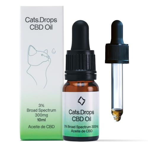 Votum World Aceite Gatos Vegano Neutro - Cosmético Tópico 3%, 10ml, Concentración Única 300 MG - Tranquilizante Natural para Gatos, Alivia Molestias y Fortalece el Sistema Inmunológico