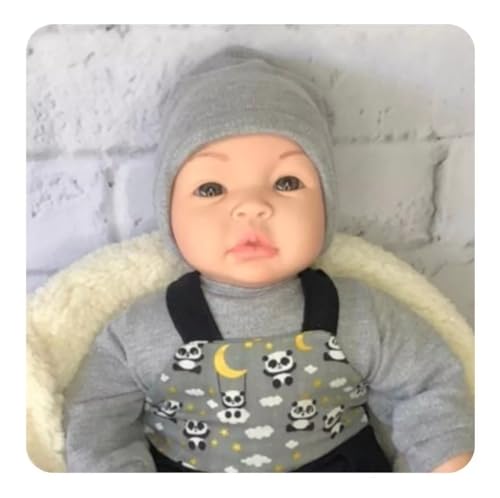 Boneca Bebê Reborn Menino Príncipe Com Acessórios + Mochila Panda