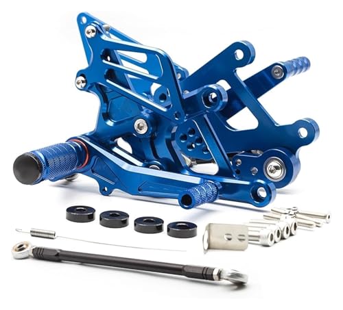Pédale de moto pour CBR 125 réglable antidérapante aluminium bleu