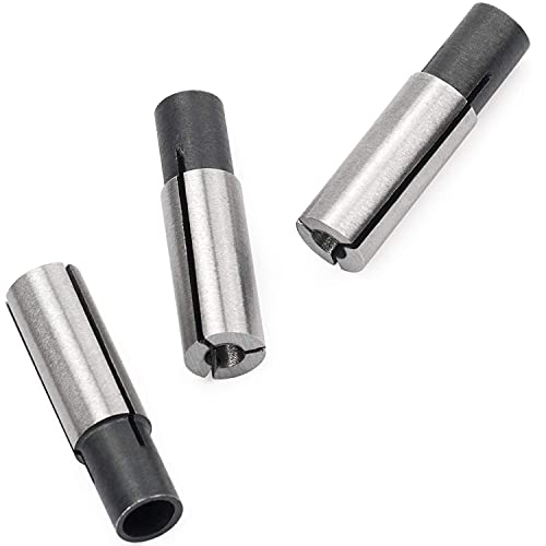 4 Pieces High-Carbon Steel Collet Die Grinder Chuck Driver Adapter 1/4" To 1/8" Cnc Engraving Bit Router Converter For Engraving Machine Tool #TOP3
