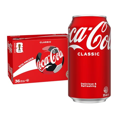Coca-Cola Classic Soft Drink Multipack Cans 36 x 375mL