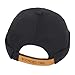 JERKKY Sombrero de Marinero Unisex Hip Hop Gorra sin Costuras de Color sólido Docker Beanie Puño Enrollado Skullcap con Letras Ajustables Correa de Cuero sintético Negro