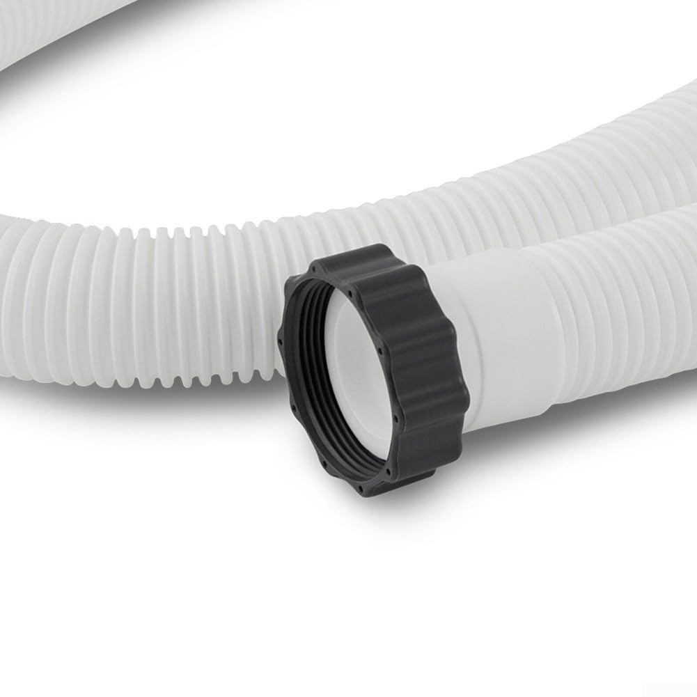 Lot de 2 adaptateurs de tuyau de pompe de filtre de piscine pour piscines hors sol Intex et Coleman avec 4 joints et connecteurs pour tuyau de vidange de 3,1 à 12,7 cm