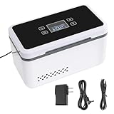 Electric Insulin Cooler Travel Case Box, Medication Cooler for Travel, Insulin Fridge Portable Insulin Refrigerator, LCD Display, Temperature Control, 0°C ~ 18 °C