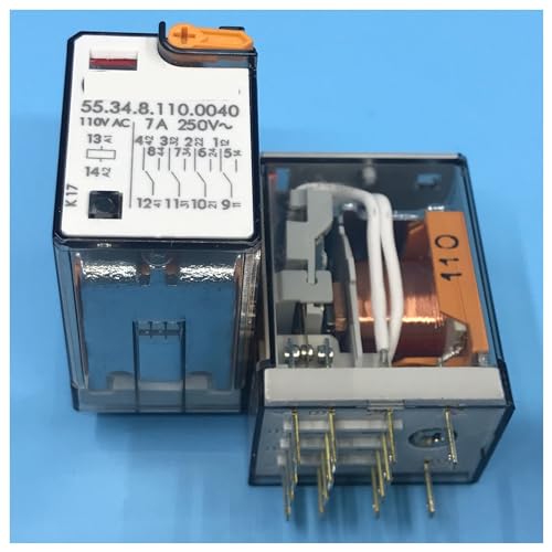 Relé 110VAC automatización de cuadros eléctricos con base roscada 1 pieza