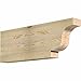 Ekena Millwork RFT04X12X36NEW00RDF Newport Rough Sawn Rustic Wood Rafter Tails