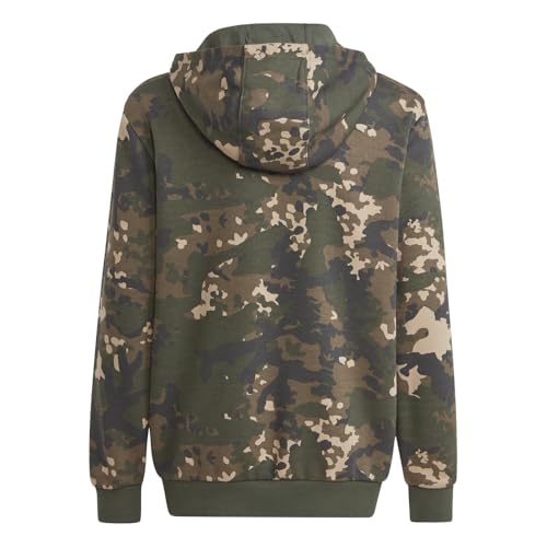 adidas Kids Boys Camo Hoodie Athletic Outerwear Casual - Beige - Size S2