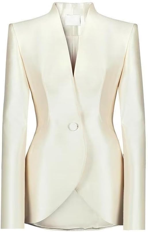 Women's Shiny Satin Suit 3 Piece Slim Fit Set Formal Jacket Pants Vest Sets for Women Suits Dinner