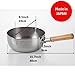 MARUYAMA GIKEN 煌六花 KOURIKKA Yukihira Saucepan 22 cm (8.6 inchi), 3.2 quart KRY-22 Stainless Steel Traditional Japanese Saucepan Wood Handle 【 MADE IN JAPAN 】
