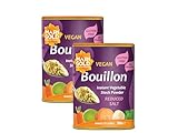 Marigold Reduced Salt Vegetable Bouillon Powder, 500g (Pack of 2) – Instant Vegan Stock Powder, 37% Less Salt, Natural Ingredients, Gluten-Free – Perfect for Soups, Stews & Sauces.