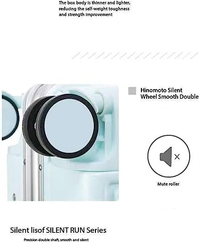 Suitcase with Wheels, Large Capacity Carry-on Suitcase, Wear-Resistant Suitcase, Detachable Partition Suitcase,Pink-43 * 38 * 21CM (Pink 46 * 40 * 22CM)4