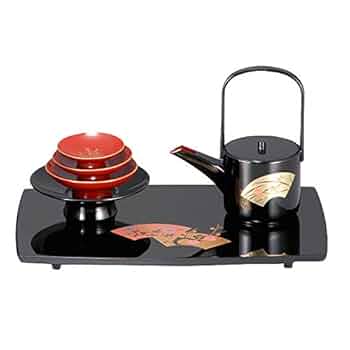 お屠蘇 セット 四ツ揃 年輪 漆器 扇面 本うるし塗り 和 食器 盃 盃台 お屠蘇セット 屠蘇器 漆器 本漆 黒 扇面 七ツ揃 屠蘇器（桐箱入